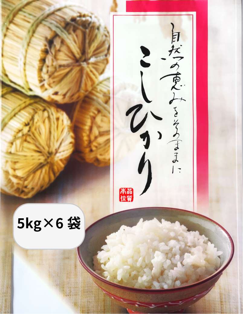 【新米】【令和6年産】山形産コシヒカリ・30kg